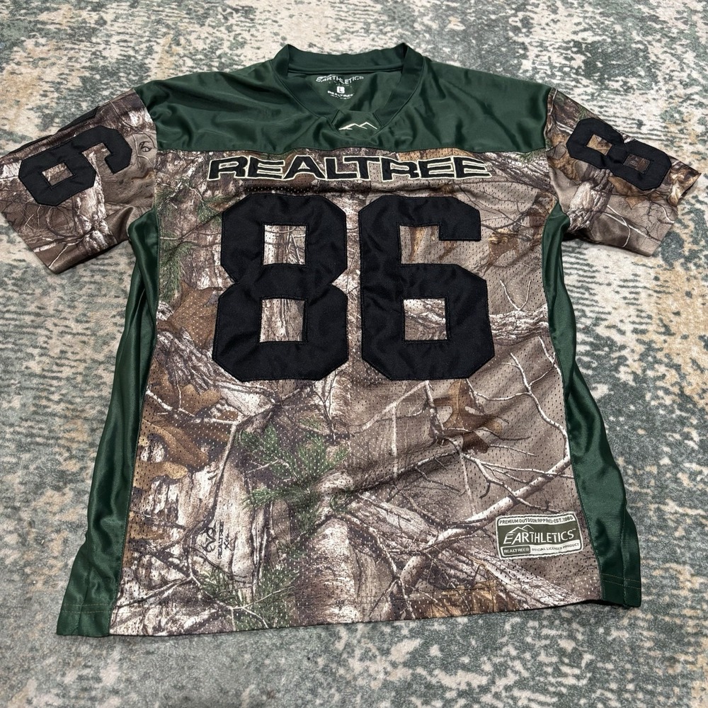 Earthletics Realtree 30th anniversary football jersey Large